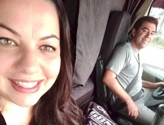 Rafaela Machado Wenzing Rocha acompanhava o marido Jean Fernandes Rocha, que era caminhoneiro