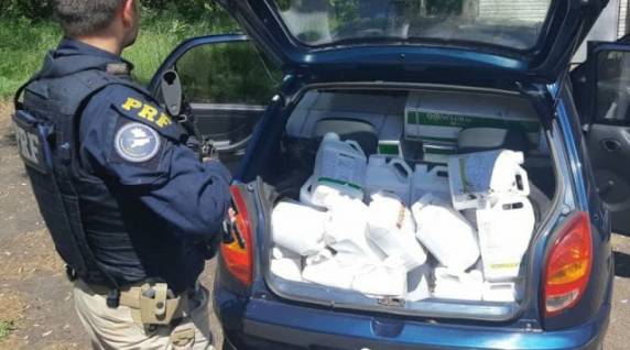 O contrabandista, em fuga na RS 377, Manoel Viana, disparou três tiros contra o policial rodoviário