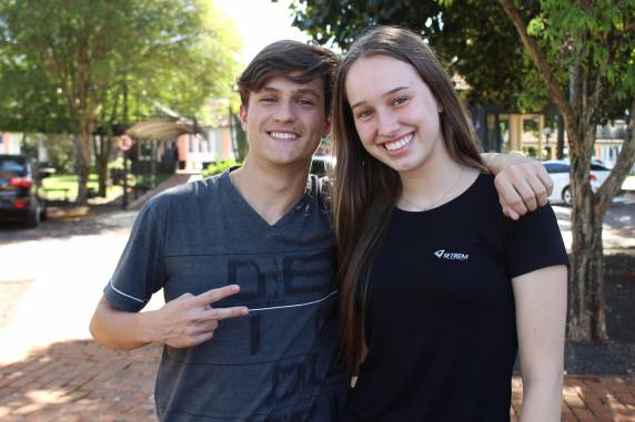 Alessandro e Lívia participarão do acampamento de jovens PASCH da América do Sul, em novembro