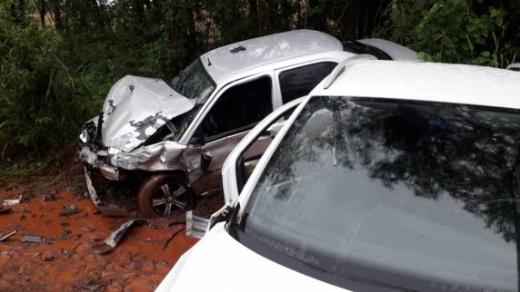 Acidente envolvendo dois veículos na ERS 155 em Santo Augusto - foto 3