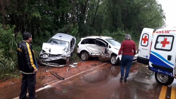 Acidente envolvendo dois veículos na ERS 155 em Santo Augusto - foto 4