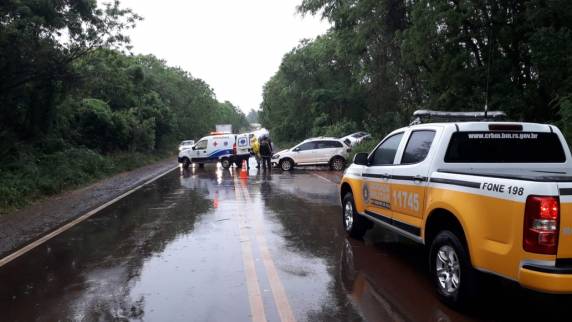 Acidente envolvendo dois veículos na ERS 155 em Santo Augusto - foto 5