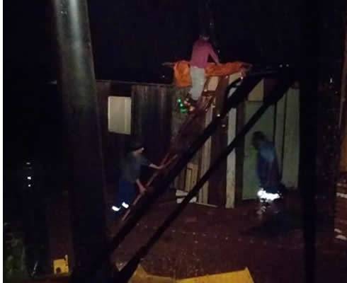 Temporal causou destelhamentos em bairro de Santa Rosa - foto 2