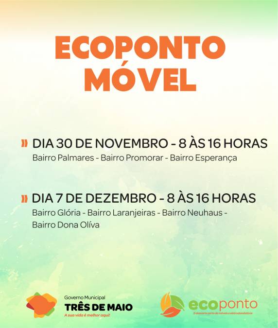Projeto visa proporcionar aos munícipes a possibilidade de descarte correto dos bens inservíveis