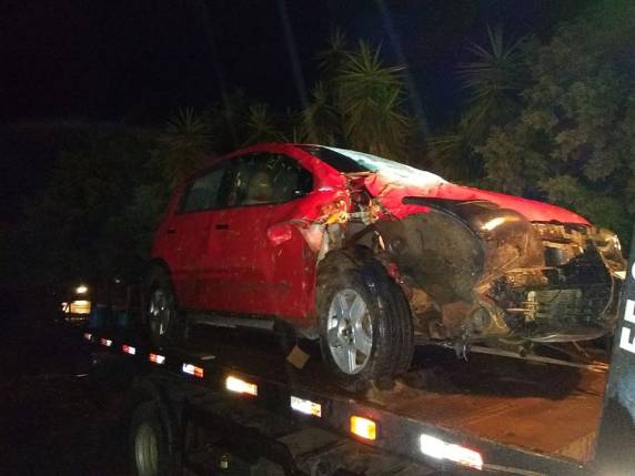 Um acidente de trânsito envolvendo um carro de Esperança do Sul foi registrado na tarde desta quarta-feira