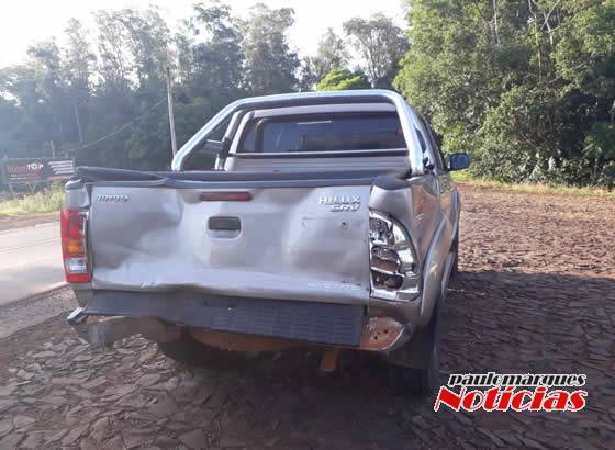 Acidente com danos materiais na lombada da RS 342 no bairro Carolina, em Três de Maio - foto 4