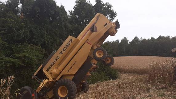 Um agricultor passou por um grande susto no final da tarde de segunda-feira