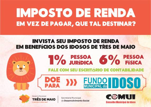 Imposto de renda pode se transformar em benefícios aos idosos do município