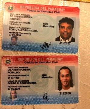 O documento adulterado foi encontrado na suíte do hotel onde o jogador está hospedado junto com o irmão, Roberto de Assis Moreira