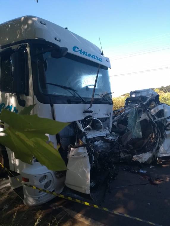Colisão ocorreu na manhã deste sábado em Fraiburgo