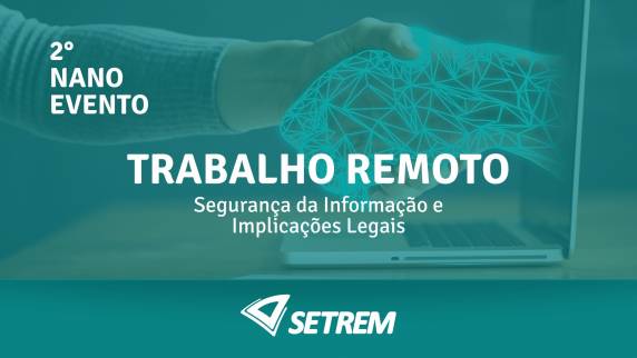 Seminário vai acontecer em 2 de abril, a partir das 19h30min