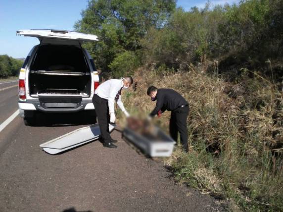 Polícia Civil diz se tratar de um argentino. Corpo estaria há, no mínimo, seis meses no local, de acordo com a perícia