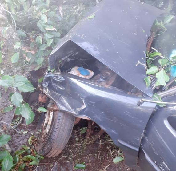 Veículo sai da pista e bate contra uma árvore na BR 472 em Santa Rosa - foto 3