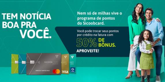 Até junho, cooperados vinculados ao Sicoobcard Prêmios têm benefício 50% maior para amenizar gastos