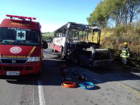 Colisão coorreu na ERS-122 em Campestre da Serra