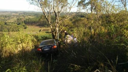 Saída de pista foi registrada na manhã dessa segunda-feira