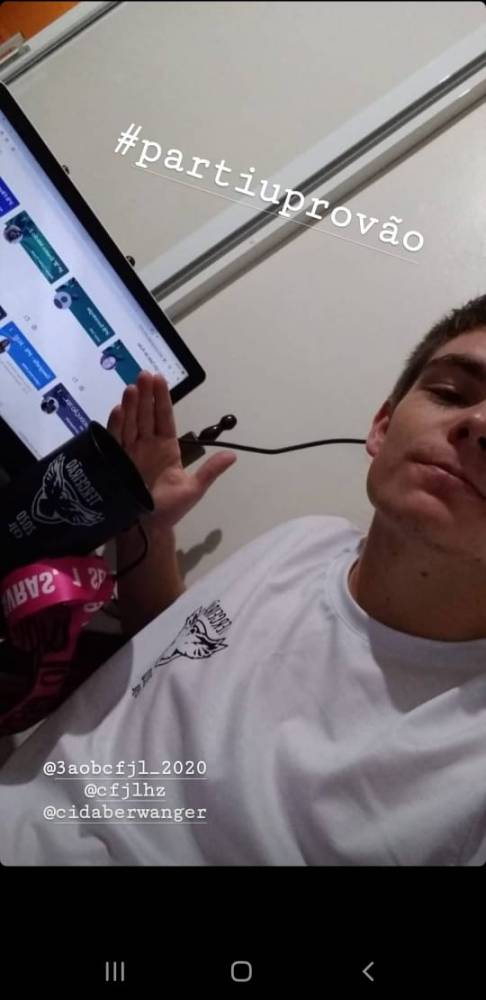 Estudantes do CFJL realizam avaliação trimestral online - foto 4
