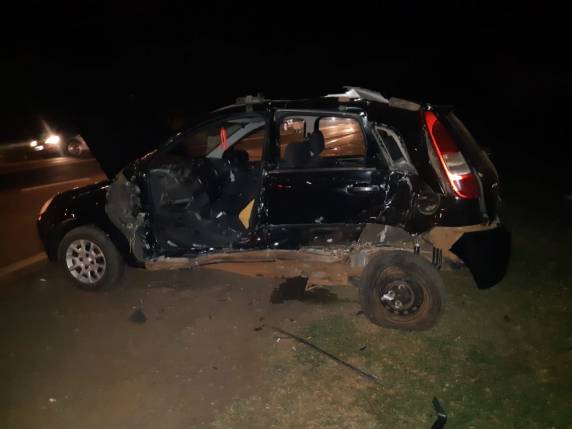 Três feridos em acidente na RS-344 no trevo da Sulina em Santa Rosa - foto 2