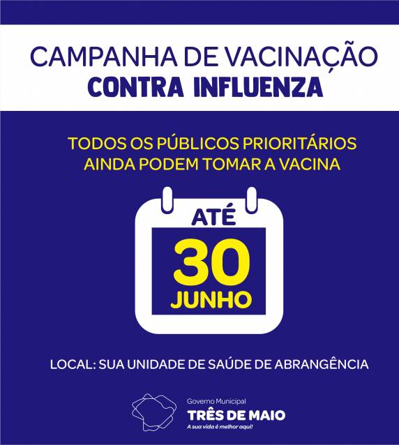 Município segue na expectativa de vacinar 90% dos grupos prioritários