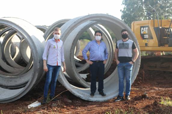 Copatti acompanhou o andamento das obras no município