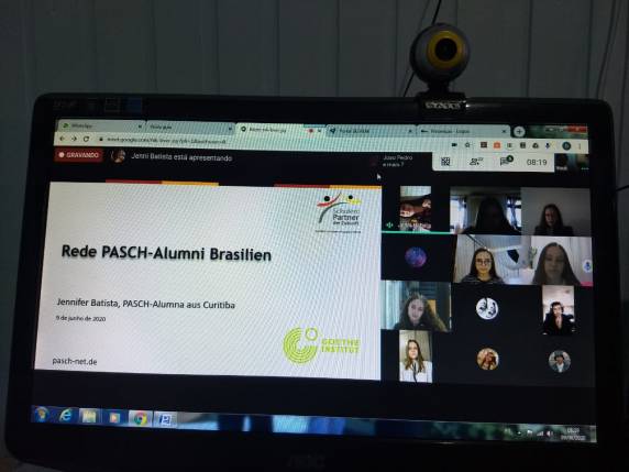 Encontro virtual contou com a participação de ex-alunos de alemão do Projeto PASCH