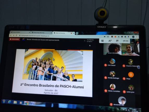 Encontro virtual contou com a participação de ex-alunos de alemão do Projeto PASCH