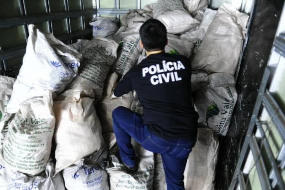A ação foi coordenada pelo Departamento Estadual de Investigações do Narcotráfico (Denarc)