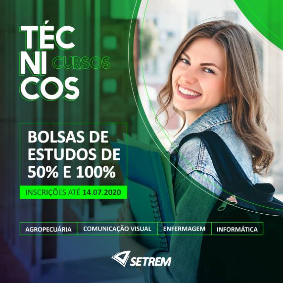 Seleção para bolsas de estudos é válida para novos estudantes. Inscrições até 14 de julho