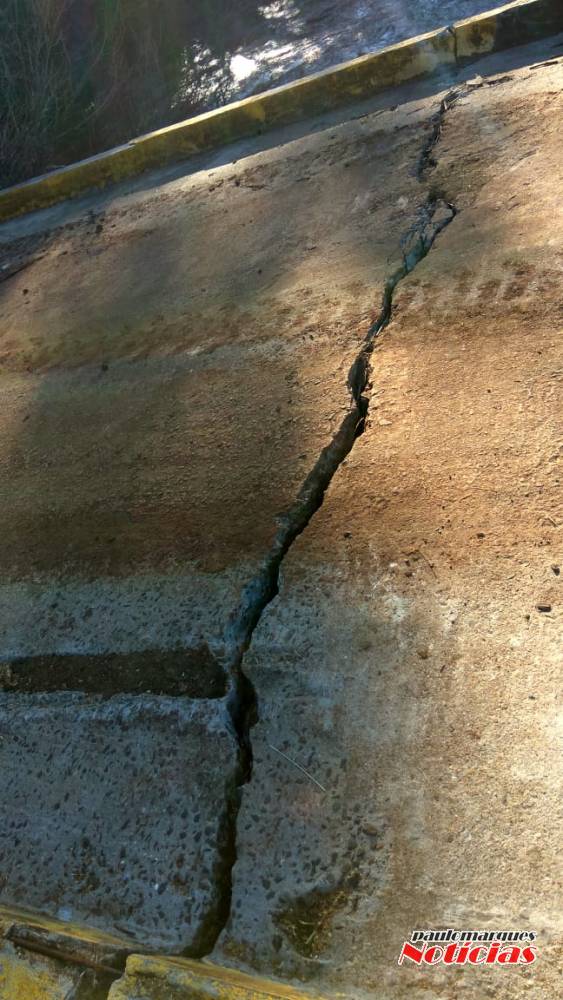 Depois da enxurrada rachadura aumenta em ponte na divisa entre Três de Maio e Nova Candelária - foto 3