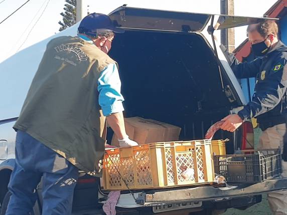 O produto apreendido seguia destino à Santa Maria