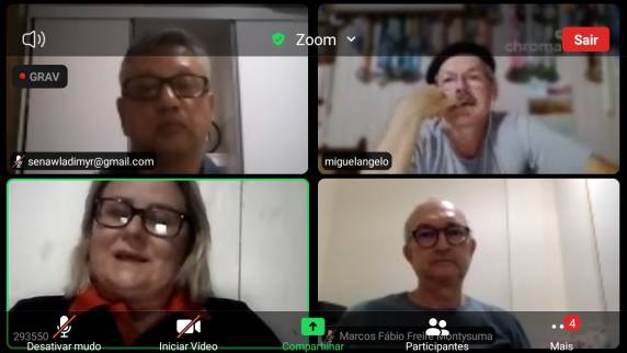 A apresentação foi realizada online pela Secretária Municipal de Educação Profª Tânia Beatriz Georgi e Profº Miguelangêlo Corteze do Instituto Farroupilha