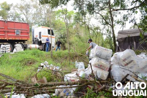 Acidente ocorreu nas proximidades da linha Volta Grande, em Frederico Westphalen, e não deixou feridos