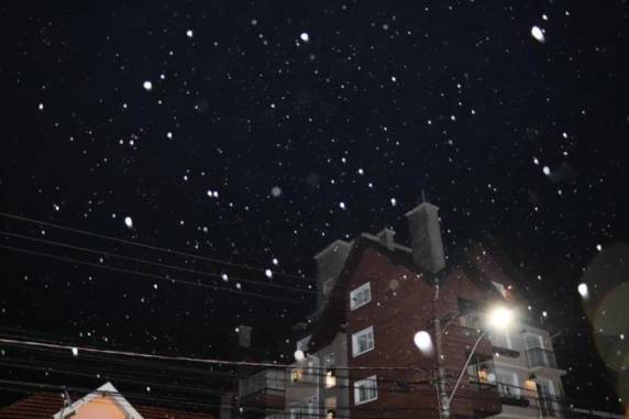 Massa de ar polar e umidade criaram as condições ideais para o fenômeno