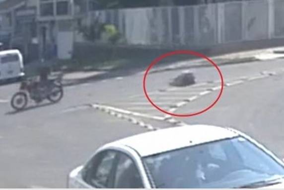 Mulher foi atropelada no centro de São Miguel do Oeste