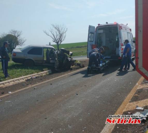 O acidente ocorreu no trevo de acesso ao município de São Martinho