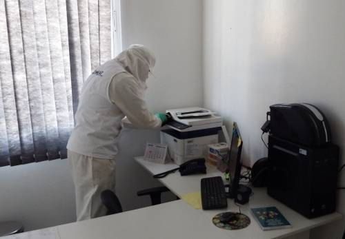 Prédios e veículos da Secretaria Municipal da Saúde de Crissiumal passaram por desinfecção e sanitização - foto 2