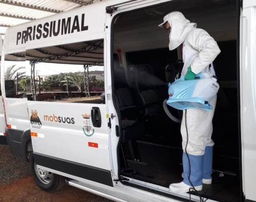 Prédios e veículos da Secretaria Municipal da Saúde de Crissiumal passaram por desinfecção e sanitização - foto 3