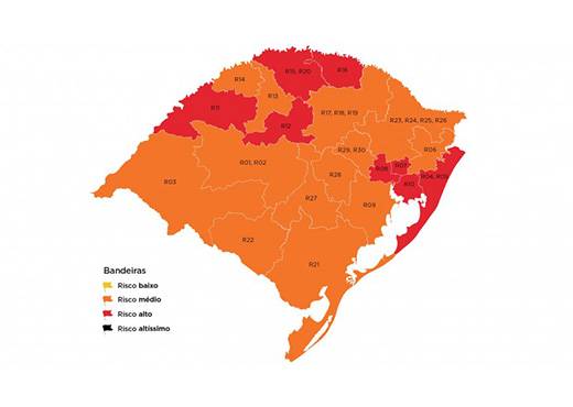 Apesar do mapa de risco estadual, os prefeitos podem definir, em conjunto, regras próprias mais flexíveis, dentro de um processo chamado pelo governo do Estado de cogestão