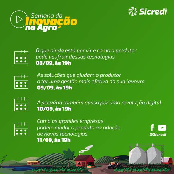 ?Semana da Inovação no Agro 2020? reúne especialistas em conversas com transmissão ao vivo e gratuita