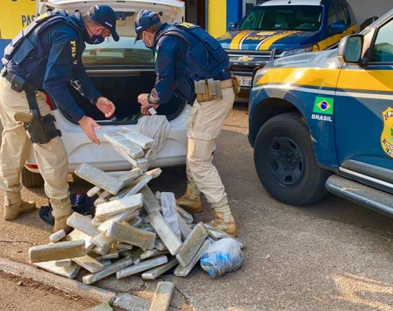 Já são mais de 20 toneladas de drogas apreendidas pela PRF em 2020 no Rio Grande do Sul