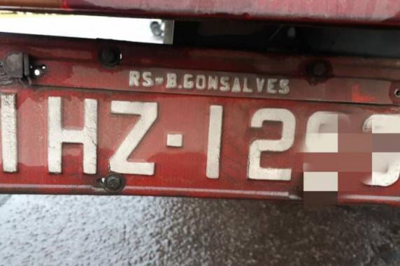 Condutor do veículo será investigado por adulteração do sinal identificador