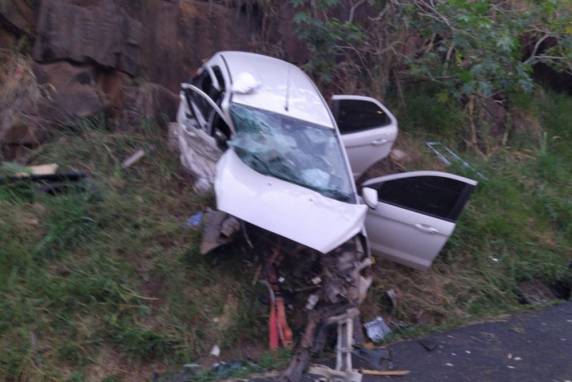 Um grave acidente de trânsito foi registrado na tarde deste sábado (19), por volta das 17h45, na BR-282 em Nova Erechim-SC