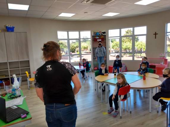 Maternal II e Jardim foram as primeiras turmas a retornarem