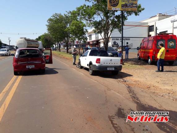 O acidente ocorreu na Área Industrial nas proximidades da Jardinox
