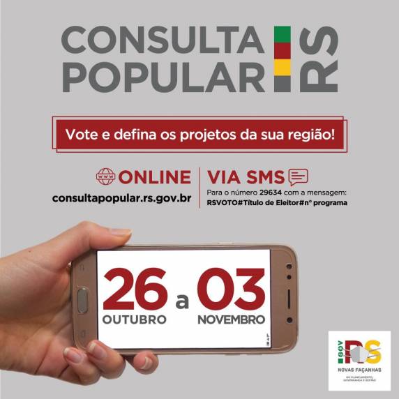 Votação será realizada pelo site e por SMS