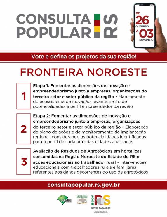 Votação será realizada pelo site e por SMS