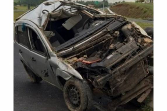 Segundo a PMRv, vítima foi arremessada aproximadamente 12 metros do veículo