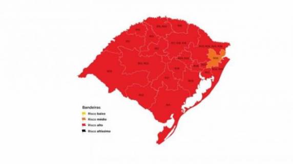 Dessa forma, 489 dos 497 municípios gaúchos são considerados de alto risco para a disseminação da doença