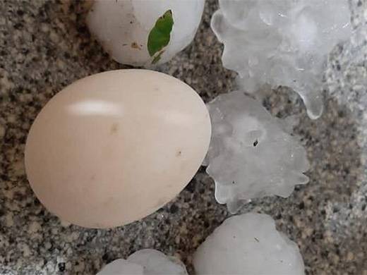 Morro Redondo e Cerrito foram as cidades mais atingidas pelo granizo