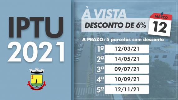 Previsão de arrecadação é de R$ 4.308.669,00